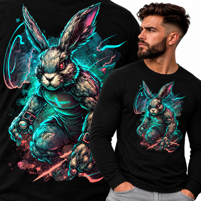 LONGSLEEVE ZWIERZĘTA     BAD RABIT